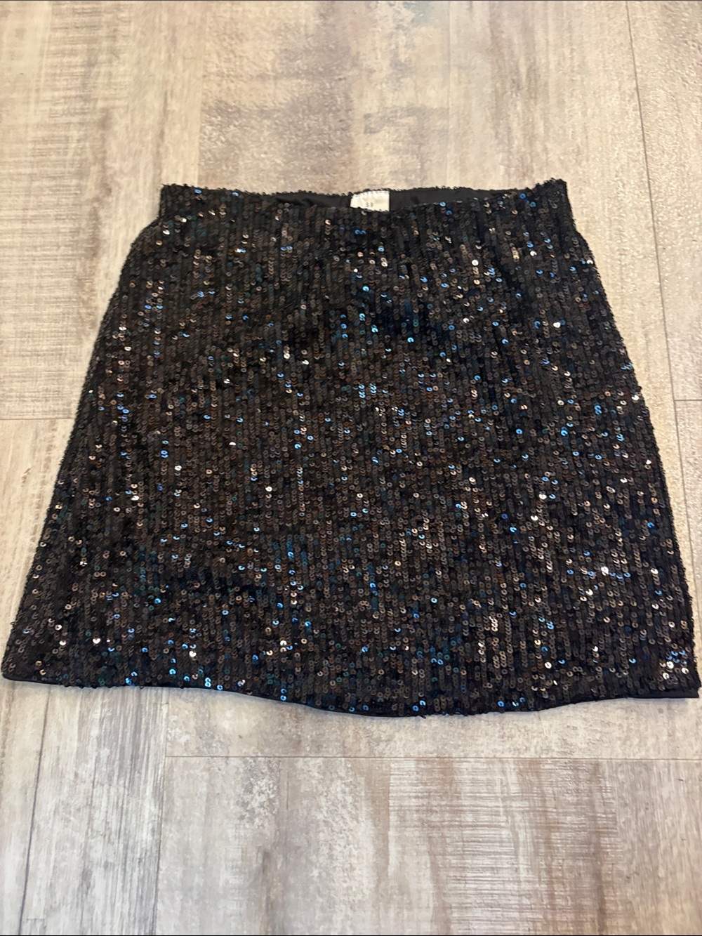 Evsie Black Sequin skirt 9